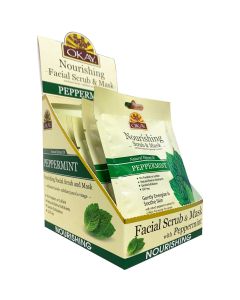 OKAY Pure Naturals Peppermint Facial Scrub Mask 1.5oz / 43gr