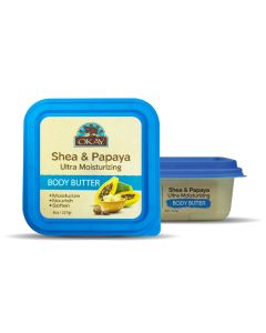 OKAY Pure Naturals SHEA PAPAYA Ultra Moisturizing Body Butter 7oz