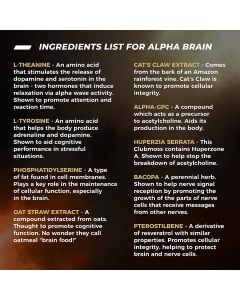 Onnit Alpha Brain Memory Focus Support Daily Supplement 30 Caps - supplemynts.com