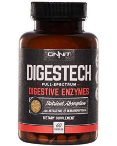 Onnit Digestech Full Spectrum Digestive Enzymes 60 Caps Supplement