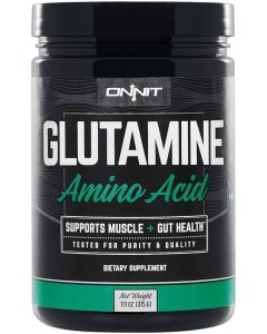 Onnit Glutamine Amino Acid Muscle Gut Health Support Supplement 11.1oz - supplemynts.com