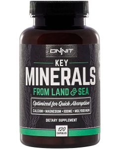 Onnit Key Minerals Calcium Magnesium Iodine Molybdenum 120 Caps - supplemynts.com