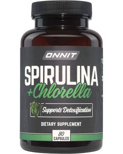 Onnit Spirulina And Chlorella Detoxification Support 80 Cap Supplement