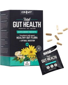 Onnit Total Gut Health Probiotics Hcl Enzymes Supplement Packets
