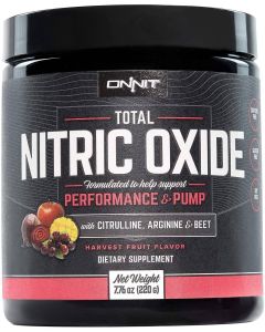 Onnit Total Nitric Oxide Powder Harvest Fruit Flavor 7.76oz Citrulline - supplemynts.com