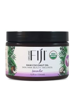 Organic Fiji Lavender Organic Raw Coconut Oil Whole Body 12 Oz