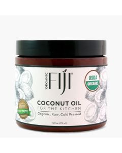 Organic Fiji Raw Extra Virgin Cold Pressed Cooking Coconut Oil 16 Oz