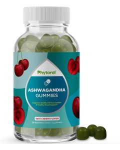 Phytoral Ashwagandha 60 Cherry Flavored Gummies Mood Support