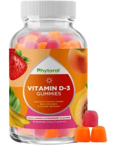 Phytoral Vitamin D3 Gummies 60 Flavored Immune Support Supplement - supplemynts.com
