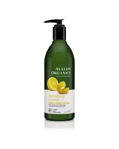 Plant Based Refreshing Lemon Hand Body Lotion 12 oz Avalon Organics