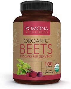 Pomona Wellness Organic Beets Health Support Supplement 100 Caps