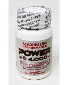 Power 4000 Dietary Male Sexual Supplement 6 Pills Bottle - supplemynts.com