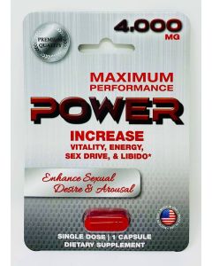 Power 4000 Mg Dietary Male Sexual Supplement Red Pill - supplemynts.com