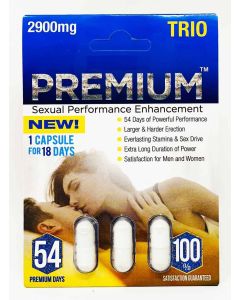 Premium 2900mg Trio 54 Days Male Sexual Enhancement 3 Pills - supplemynts.com