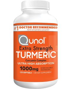 Qunol Turmeric Curcumin Complex 1000mg High Absorption 120 Caps - supplemynts.com