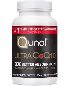 Qunol Ultra CoQ10 120 Softgels Dietary Antioxidant Supplement
