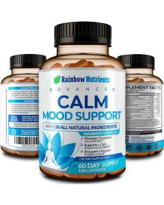 Rainbow Advanced Calm Mood Support 28 Natural Ingredients 120 Caps