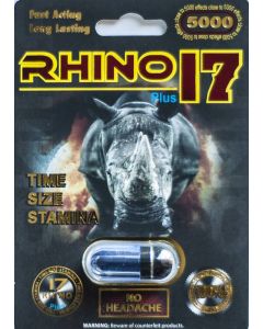 Rhino 17 5000 Black Pill Male Enhancement