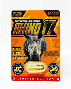 Rhino 17 Plus 12000 Gold Pill Male Enhancement - supplemynts.com