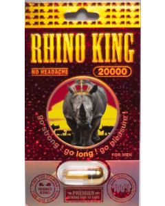 Rhino King 20000 Premier Gold Male Enhancement Pill For 12 Days - supplemynts.com