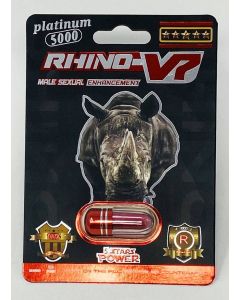 Rhino V7 Platinum 5000 Red Pill 5 Stars Male Enhancement Pill - supplemynts.com