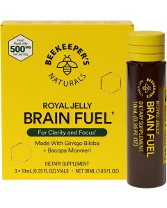 Royal Jelly Brain Fuel Focus Support Supplement Beekeepers Naturals - supplemynts.com