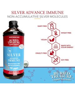 Silver Advanced Immune Support Supplement 16 Oz Buried Treasure - supplemynts.com