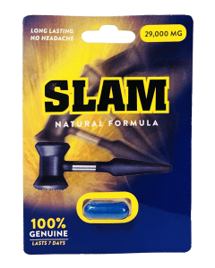 Slam 29000mg Pill Natural Formula Male Enhancer Blue