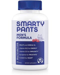 Smarty Pants Men's Formula Multivitamin Omega-3 180 Gummies - supplemynts.com