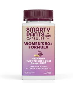 Smarty Pants Women's 50+ Formula Multivitamin 30 Veggie Capsules - supplemynts.com