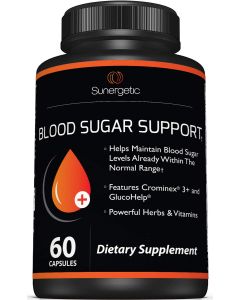 Sunergetic Blood Sugar Support Supplement 60 Capsules