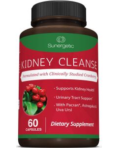 Sunergetic Kidney Cleanse Supplement 60 Vegetarian Capsules