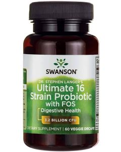 Swanson Dr. Stephen Langer's Ultimate 16 Strain Probiotic Fos 60 Caps