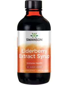 Swanson Elderberry Extract Syrup Immune Health Support No Sugar Added - supplemynts.com