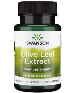 Swanson Olive Leaf Extract Immune Health Support 500mg 60 Caps - supplemynts.com