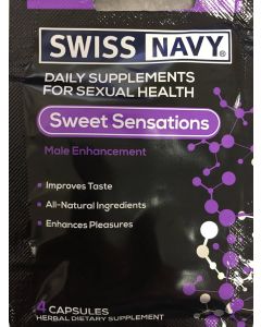 Sweet Sensations Male Enhancement 4 Tablets Swiss Navy - supplemynts.com