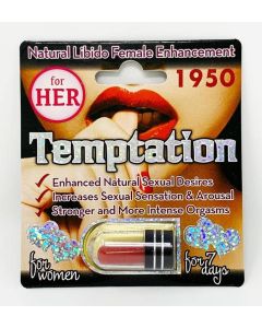 Temptation 1950 For Her Libido Natural Enhancement Red Pill - supplemynts.com