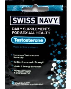 Testosterone Male Enhancement 2 Capsules Swiss Navy - supplemynts.com