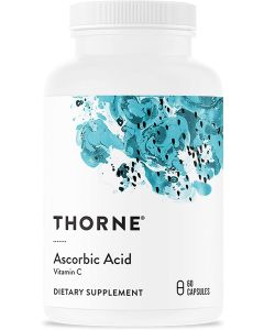 Thorne Ascorbic Acid Vitamin C Dietary Supplement 60 Caps - supplemynts.com