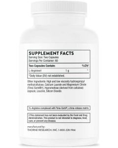 Thorne Research Perfusia sr L Arginine Dietary Supplement 120 Caps