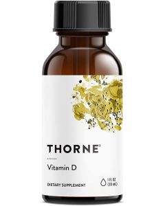 Thorne Vitamin D Liquid Soy Free Immune Support Supplement 1 Fl Oz - supplemynts.com
