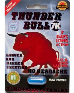 Thunder Bull 7k Pill Triple Maximum Max Power Male Enhancer - supplemynts.com