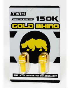 Twin Gold Rhino 150K Male Enhancement Double Pills - supplemynts.com