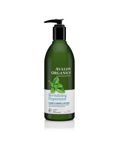Vegan Hand Body Lotion Revitalizing Peppermint 12 Oz Avalon Organics
