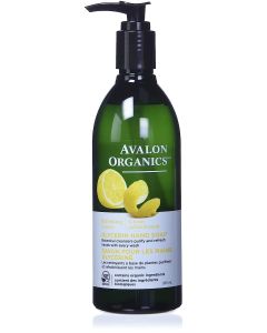 Vegan Refreshing Lemon Glycerin Hand Soap 12 Oz Avalon Organics