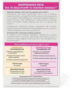 Vh Essentials Optibalance Probiotic Maintenance Vaginal Flora Health