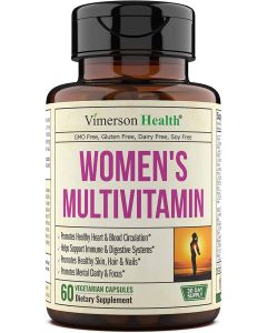Vimerson Womens Multivitamin Zinc Biotin Calcium Vegetarian 60 Pills - supplemynts.com