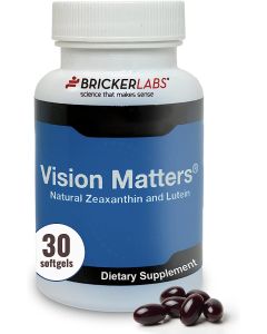 Vision Matters Natural Lutein Zeaxanthin Eye Health 30SG Bricker Labs