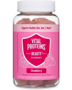 Vital Proteins Beauty Gummies 60 Strawberry Flavored Health Support - supplemynts.com