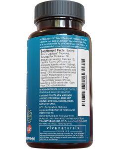Viva Naturals Antarctic Krill Oil 1250 mg Brain Support 60 Capsules